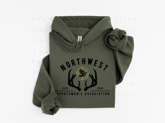 NWSA - Gildan Hoodie - 18500 - Military